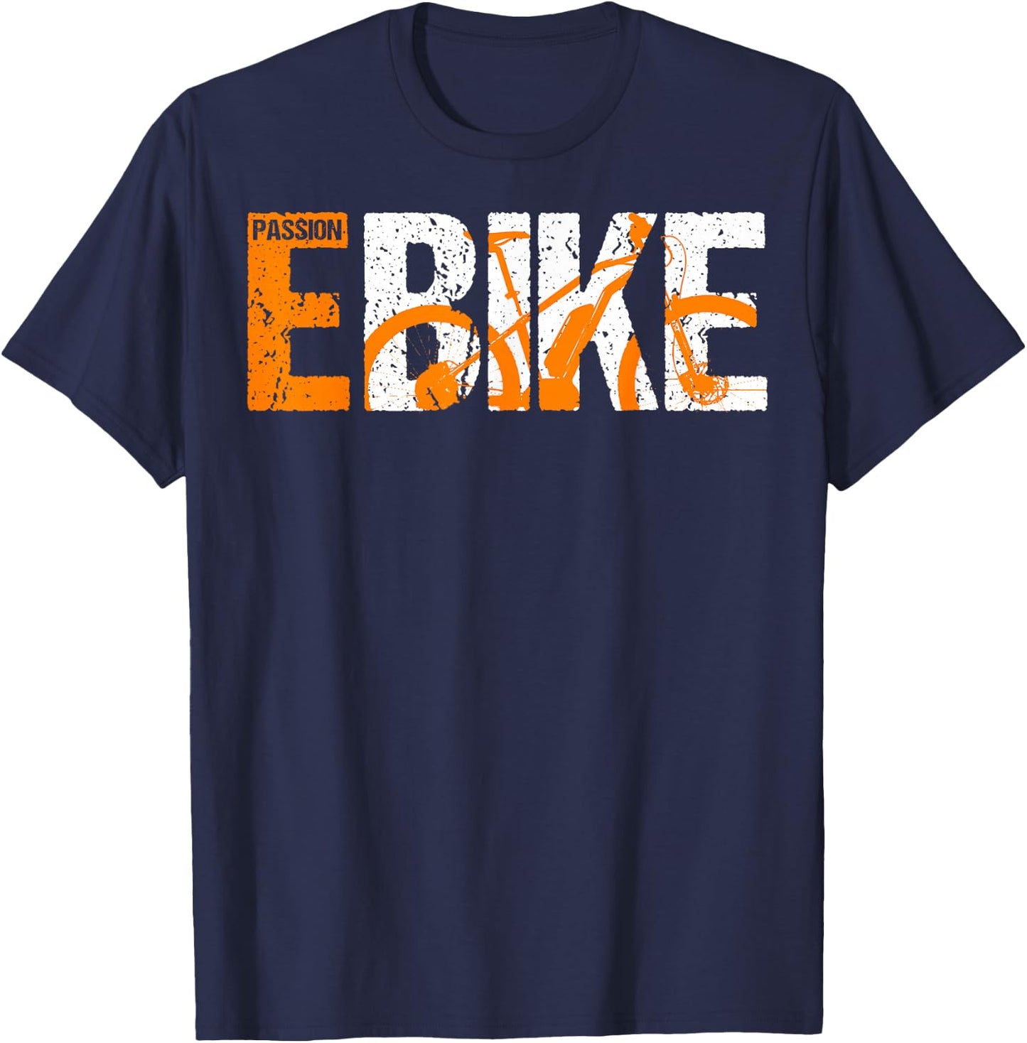 E-Bike Electric Bicycle Pedelec Gift T-Shirt - T-Shirt | Navy