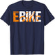 E-Bike Electric Bicycle Pedelec Gift T-Shirt - T-Shirt | Navy