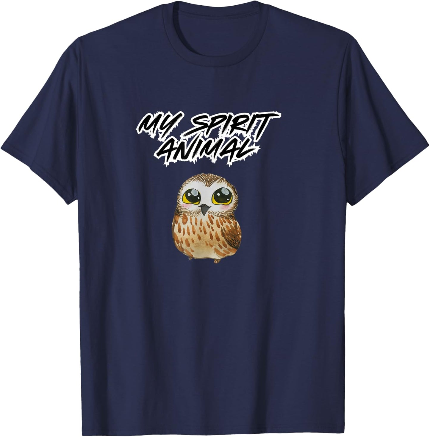 My Inner Owl Spirit Animal T-Shirt - T-Shirt | Navy
