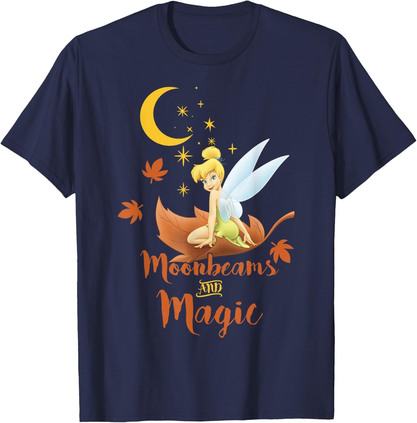 Disney Peter Pan Tinker Bell Fall Moonbeams & Magic Logo T-Shirt - T-Shirt | Navy