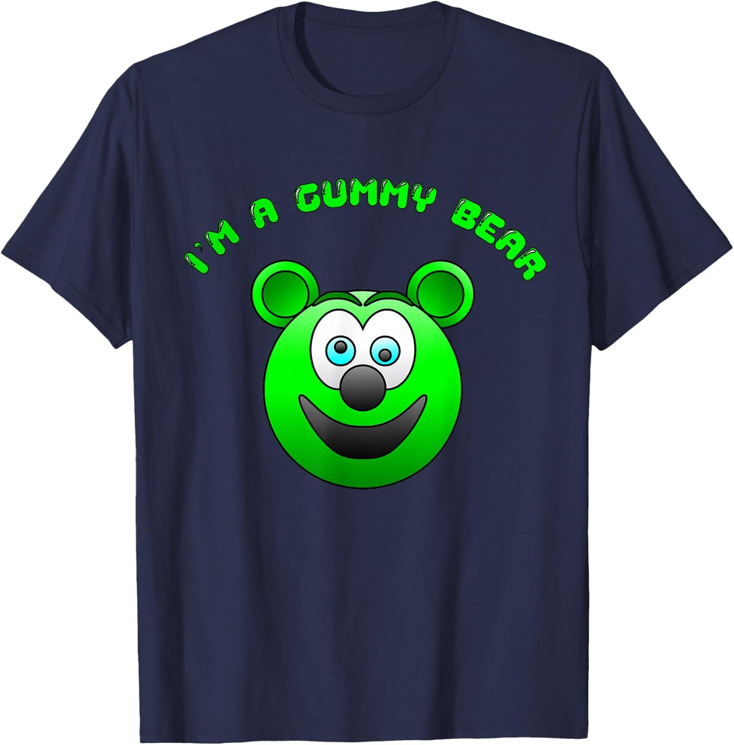 Funny Cute Kids I'm a Gummy Bear Cartoon T-Shirt - T-Shirt | Navy