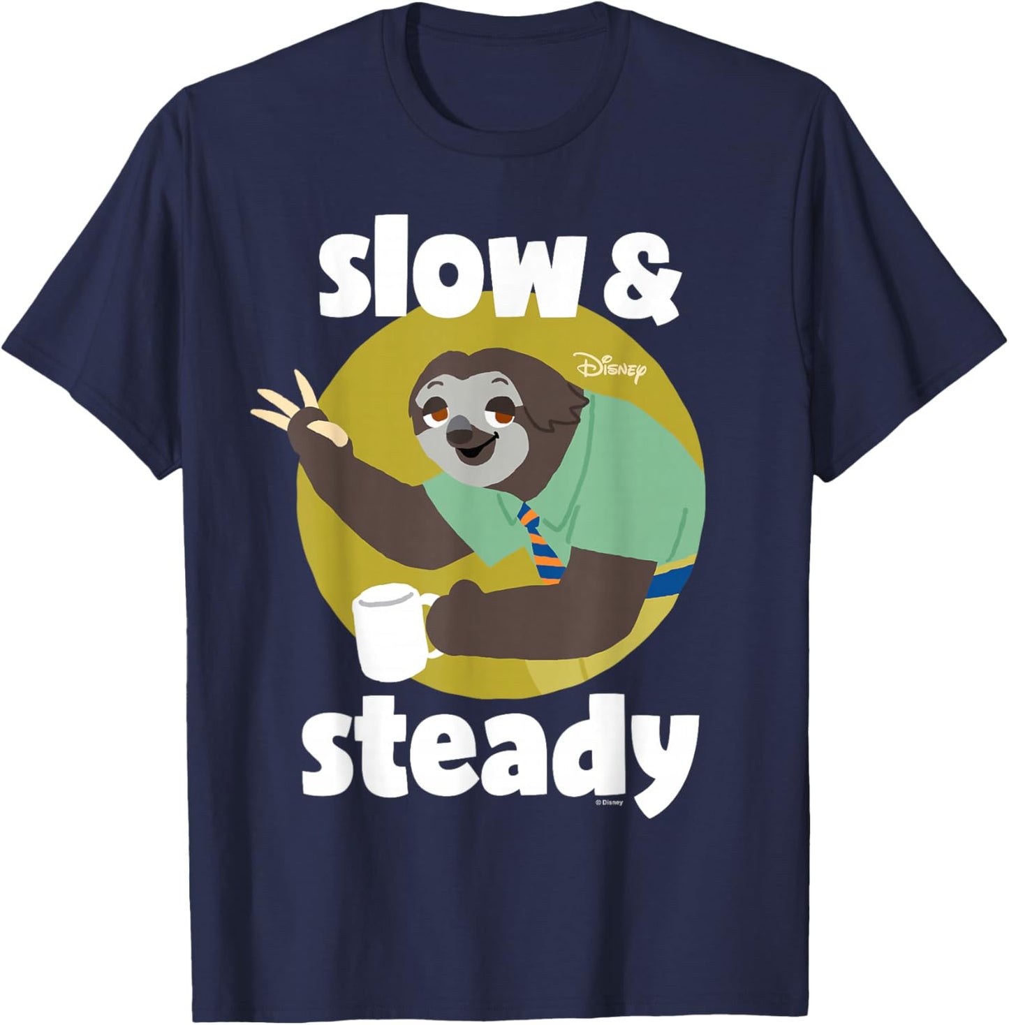 Zootopia - Flash Sloth Slow And Steady T-Shirt - T-Shirt | Navy