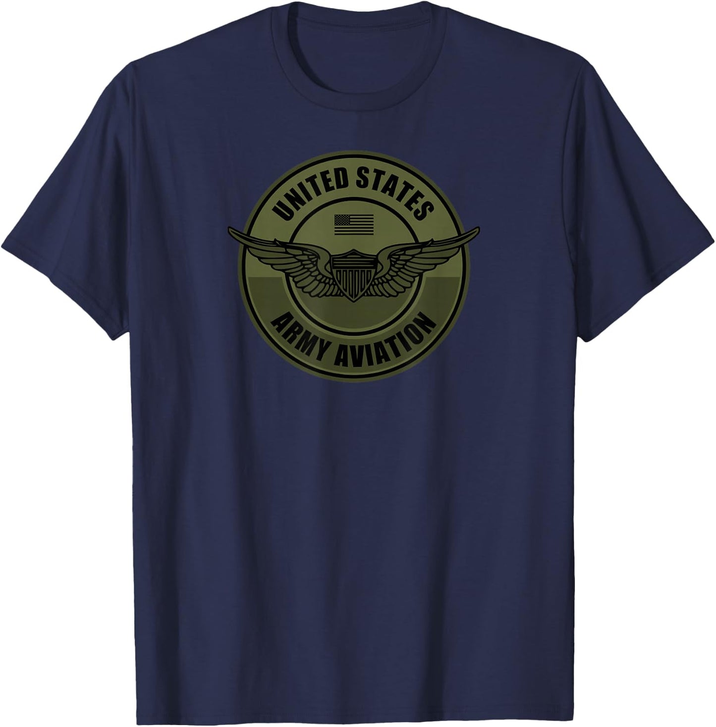 Army Helicopter & Army Aviation Gifts - Army Aviator Wings - Men's Black Classic Fit Short Sleeve - Small T-Shirt - T-Shirt | Navy