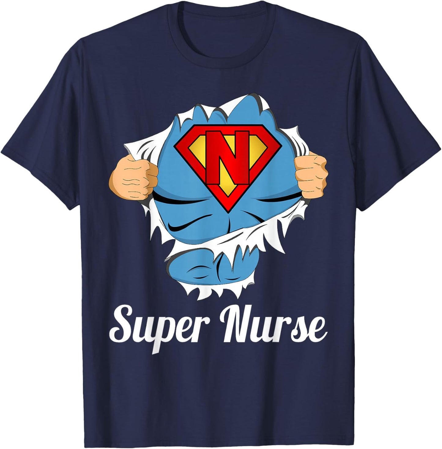 Super Nurse Superpower T-Shirt - T-Shirt | Navy