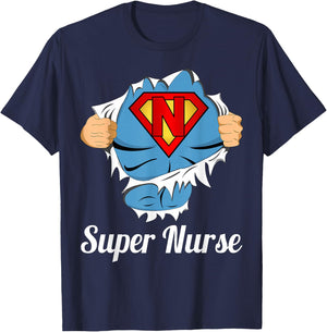 Super Nurse Superpower T-Shirt - T-Shirt | Navy