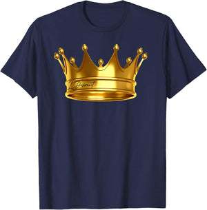 I Deserve It , New King Crown Royalty Prince Birthday Gift T-Shirt - T-Shirt | Navy