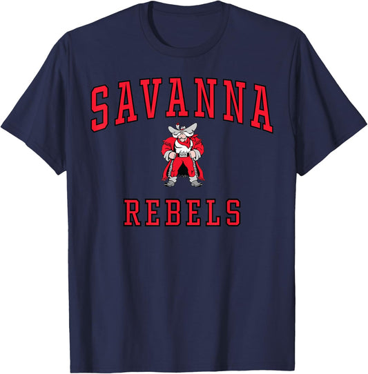 Savanna High School Rebels C1 T-Shirt - T-Shirt | Navy