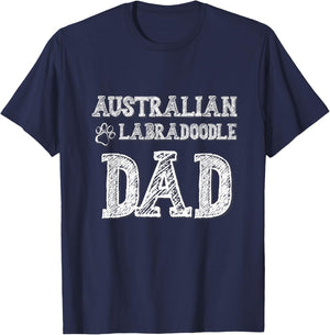 Australian Labradoodle Dad T-Shirt - T-Shirt | Navy