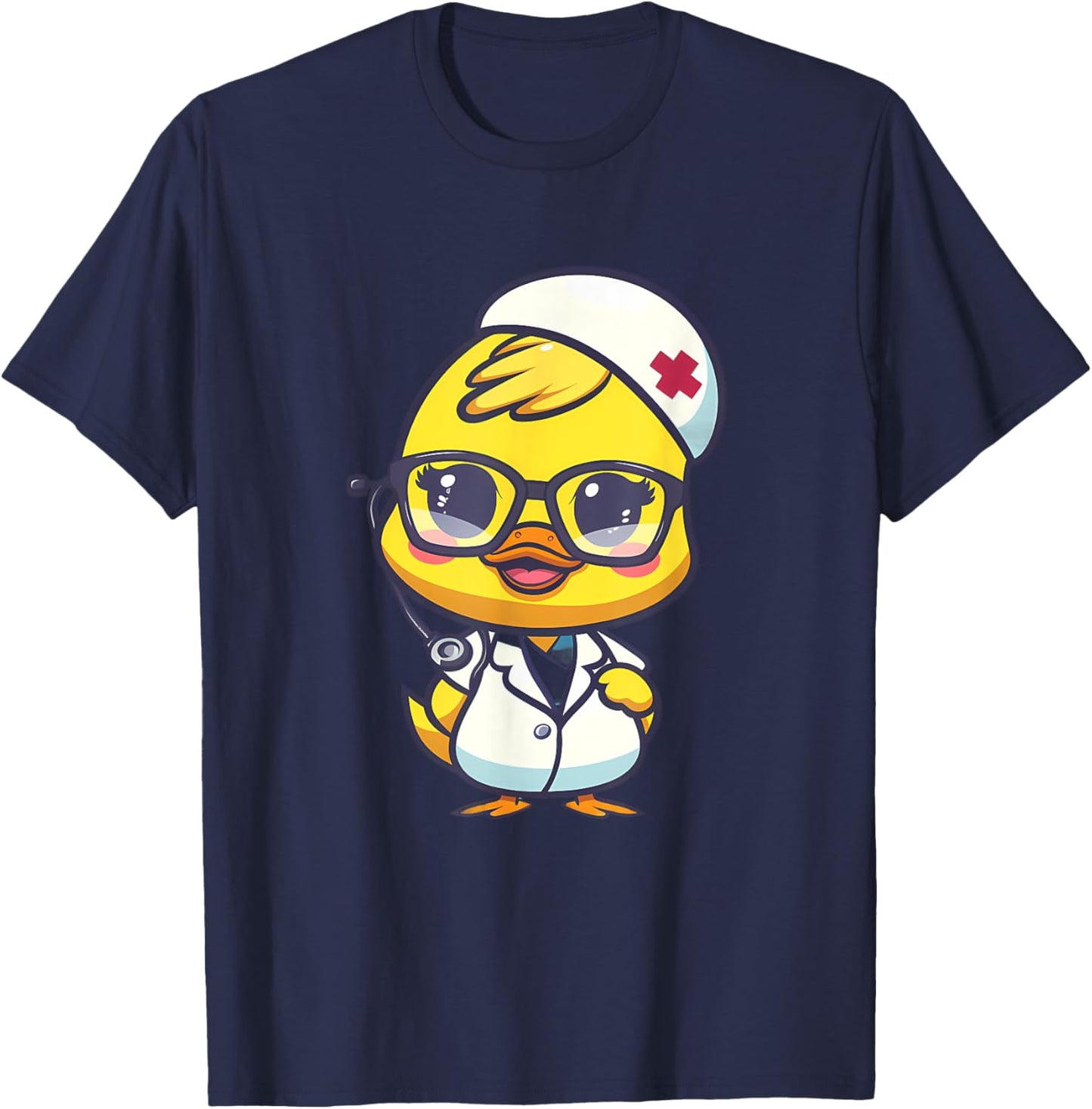 Rubber Duck Nurse Rubber Duck Doctor Healthcare Nursing T-Shirt - T-Shirt | Navy