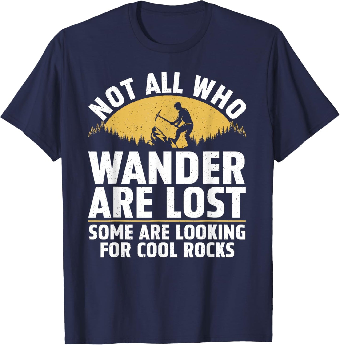 Rock Collecting Art Women Rockhound Rock Collector T-Shirt - T-Shirt | Navy