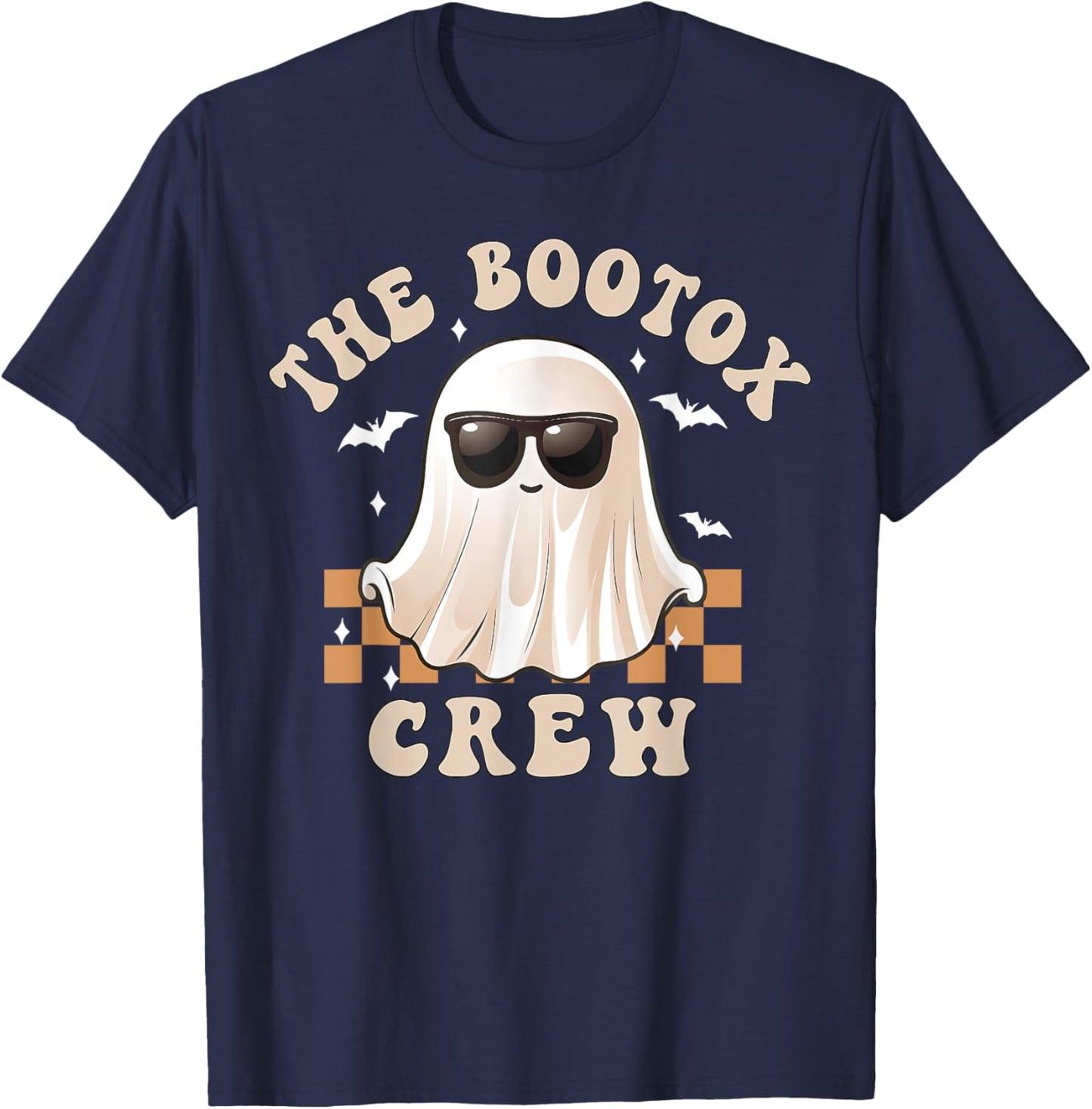 The Bootox Crew Ghost Sunglasses Aesthetic Nurse Halloween T-Shirt - T-Shirt | Navy