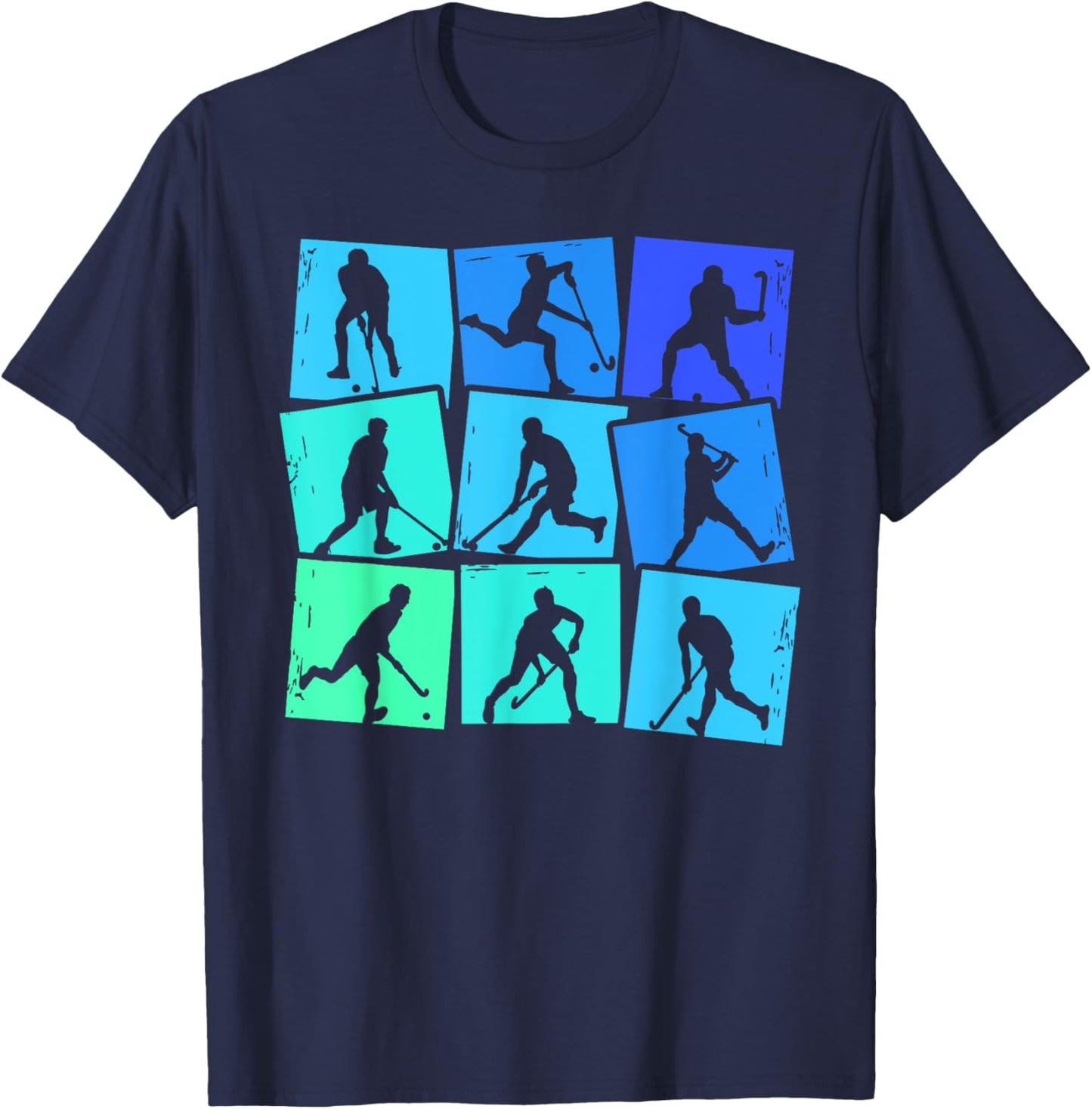 Feldhockey Hockeyspieler Kinder Herren Jungen Hockey T-Shirt - T-Shirt | Navy