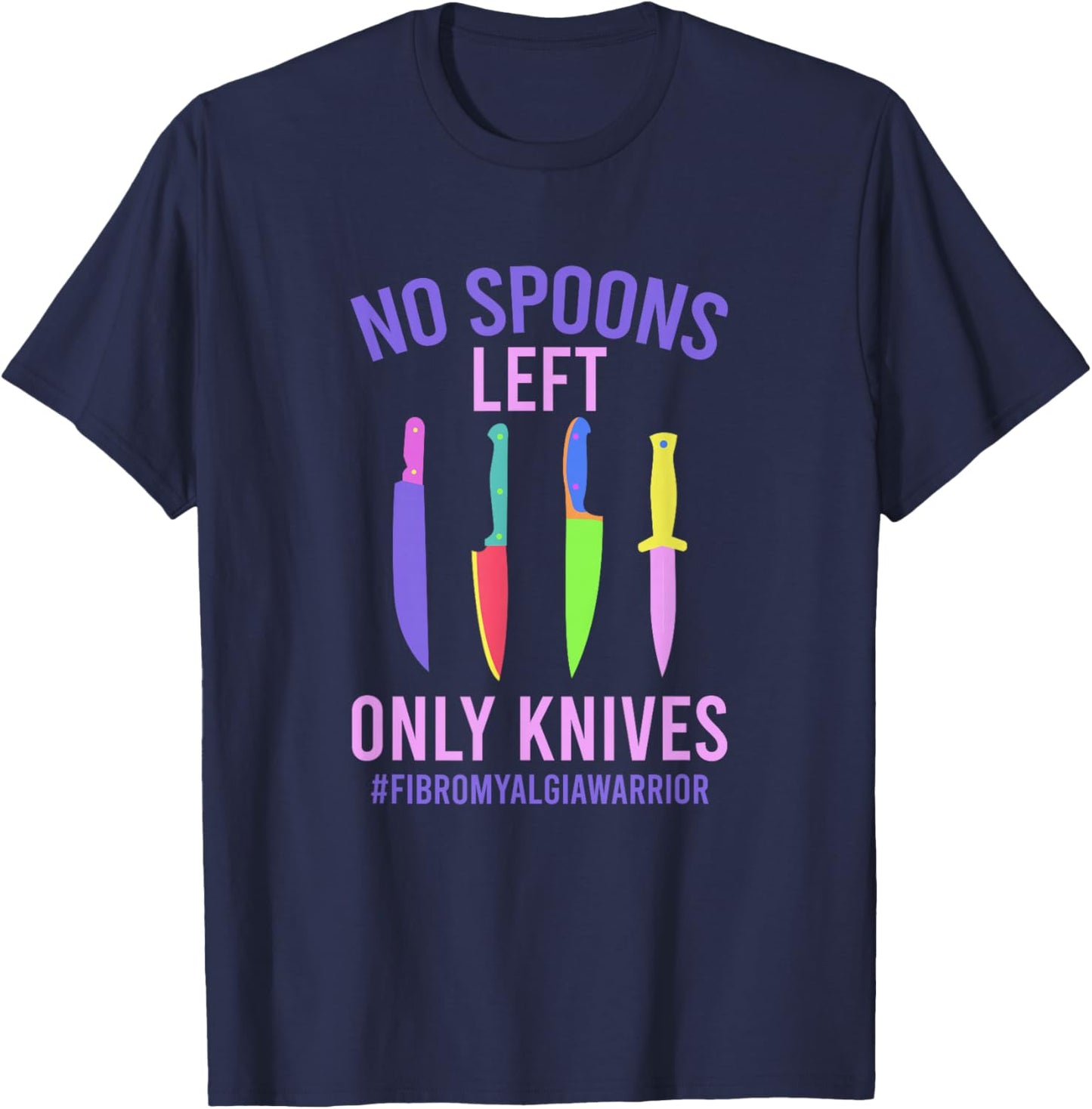 Fibromyalgia Warrior Fibromyalgia Awareness Month T-Shirt - T-Shirt | Navy
