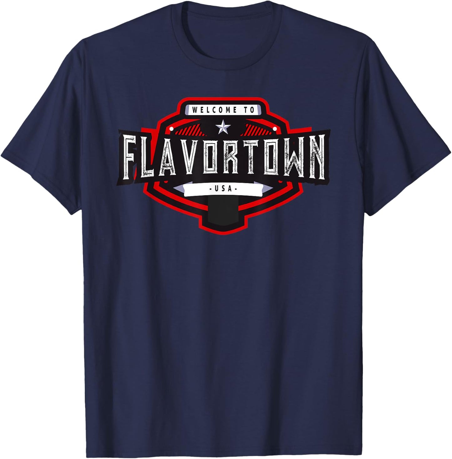 Flavortown Food Culture T-Shirt - T-Shirt | Navy
