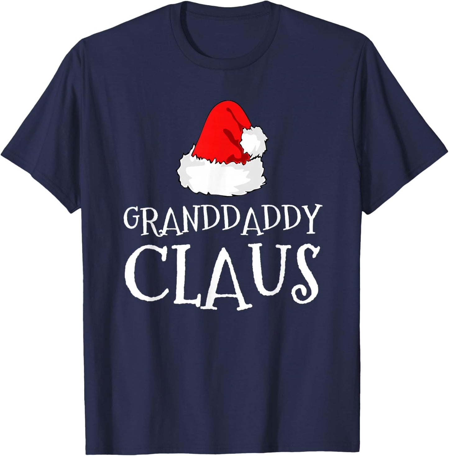 Granddaddy Claus Christmas Santa's Pajama Family Matching T-Shirt - T-Shirt | Navy