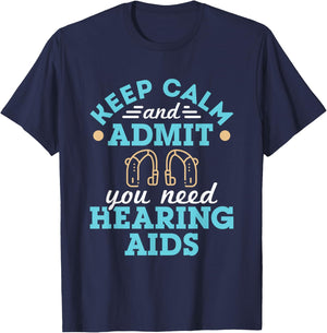 Audiologist Audiology Squad Staff Funny Hearing Aids Quote T-Shirt - T-Shirt | Navy