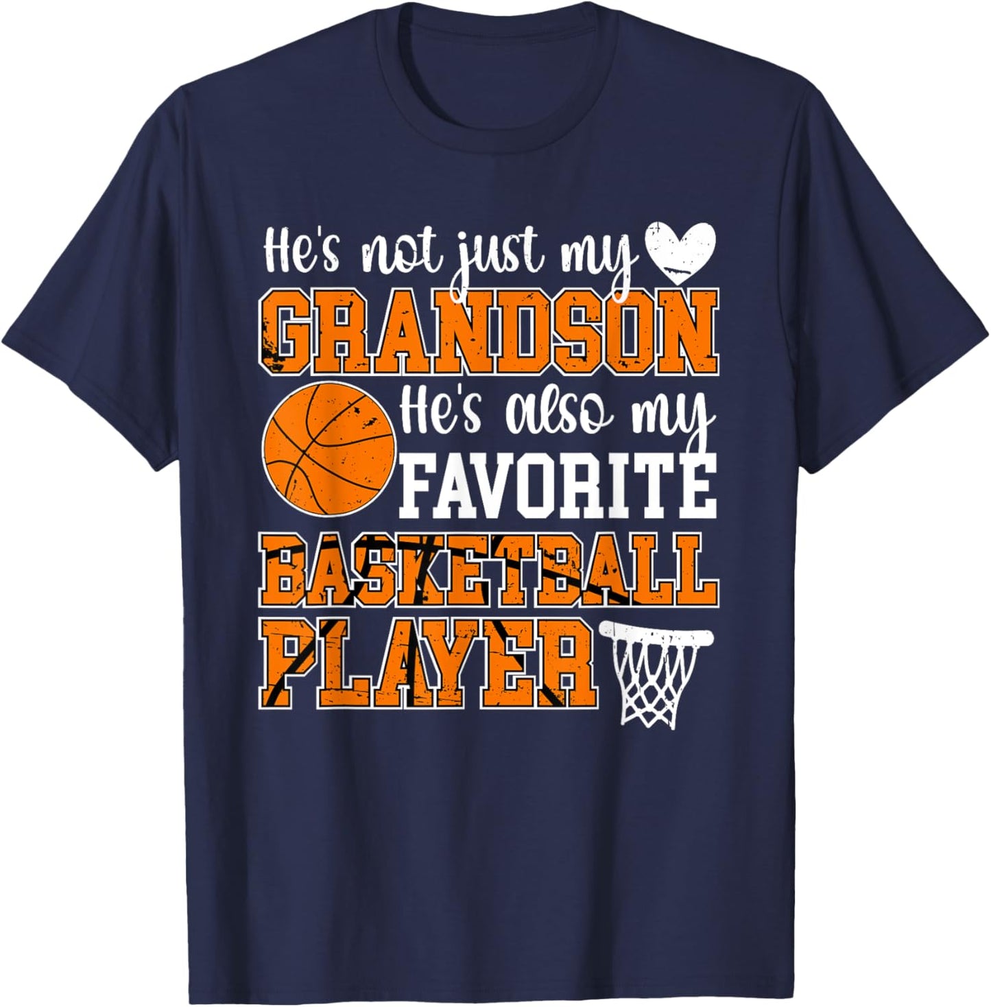 My Grandson Proud Basketball Nana Of A Basketball Player T-Shirt - T-Shirt | Navy