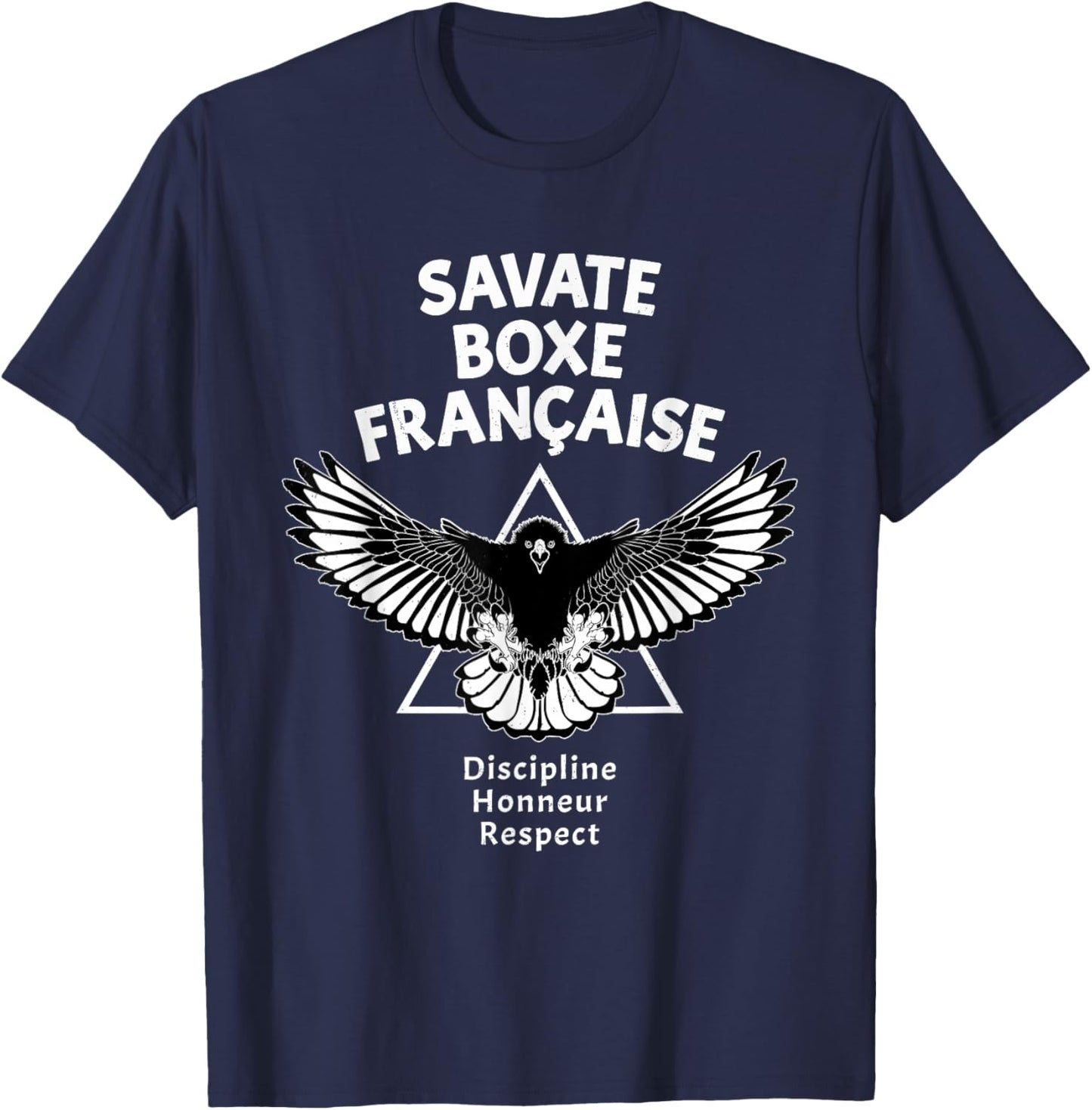 Savate French Kickboxing Eagle T-Shirt - T-Shirt | Navy