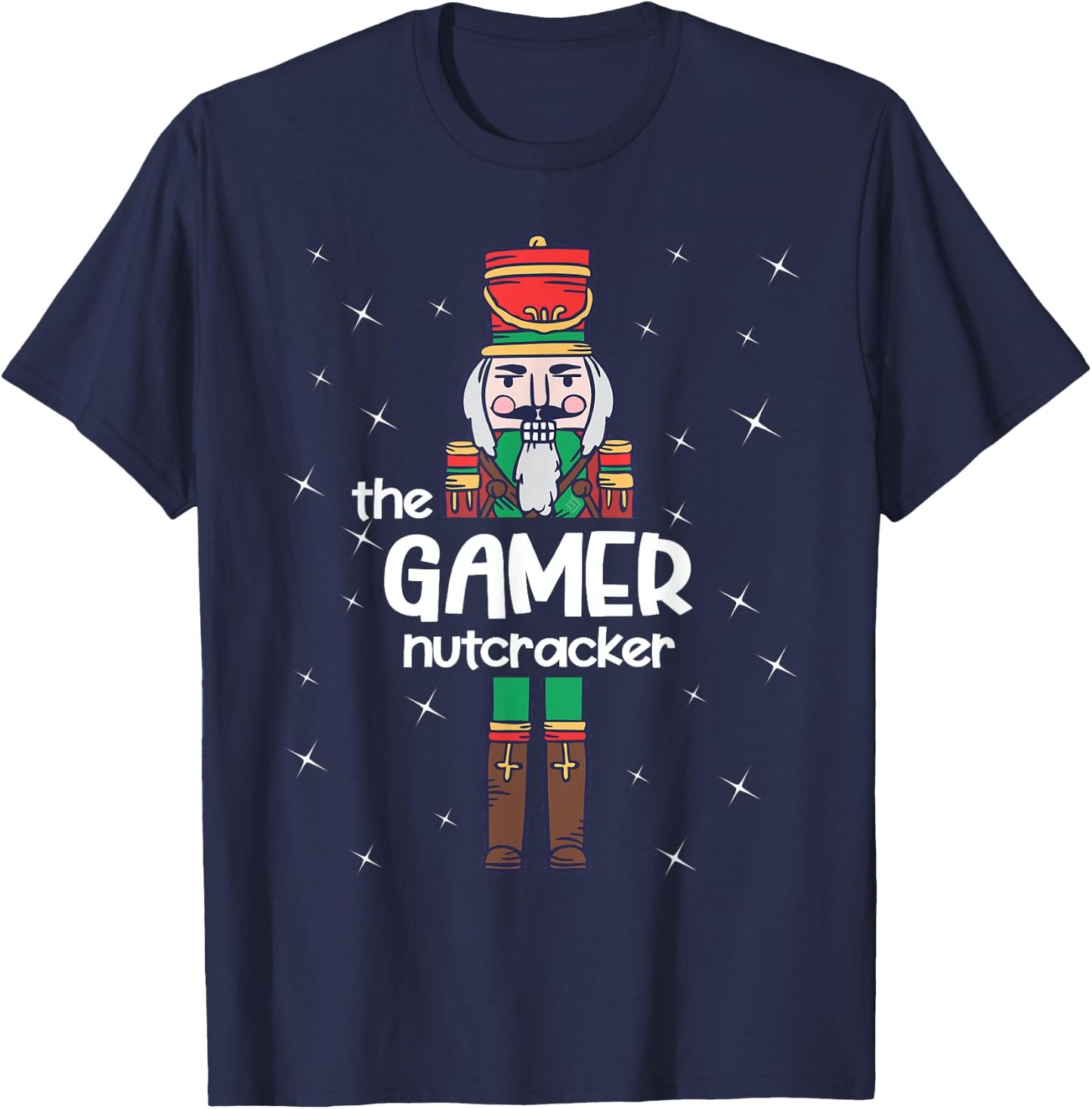 Gamer Nutcracker Family Matching Funny Pajama T-Shirt - T-Shirt | Navy