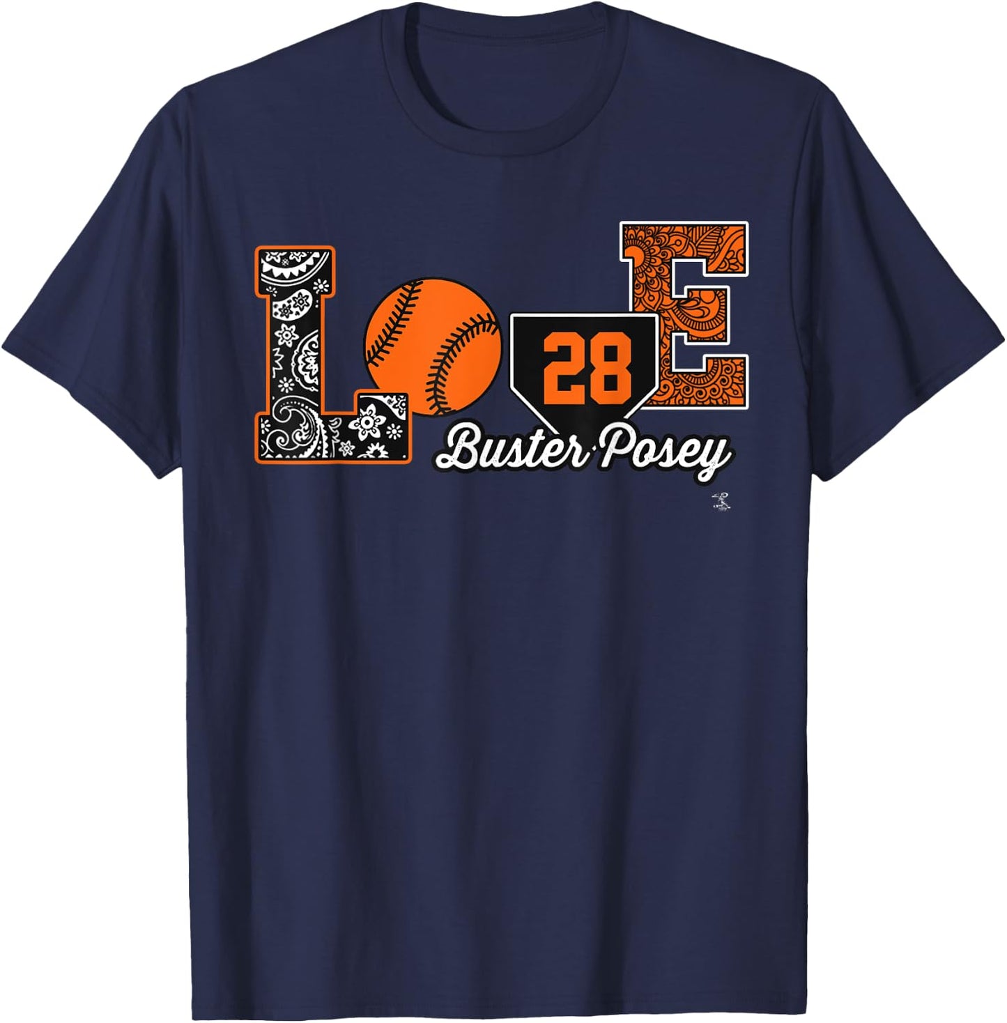 Buster Posey Love My Player - Apparel T-Shirt - T-Shirt | Navy