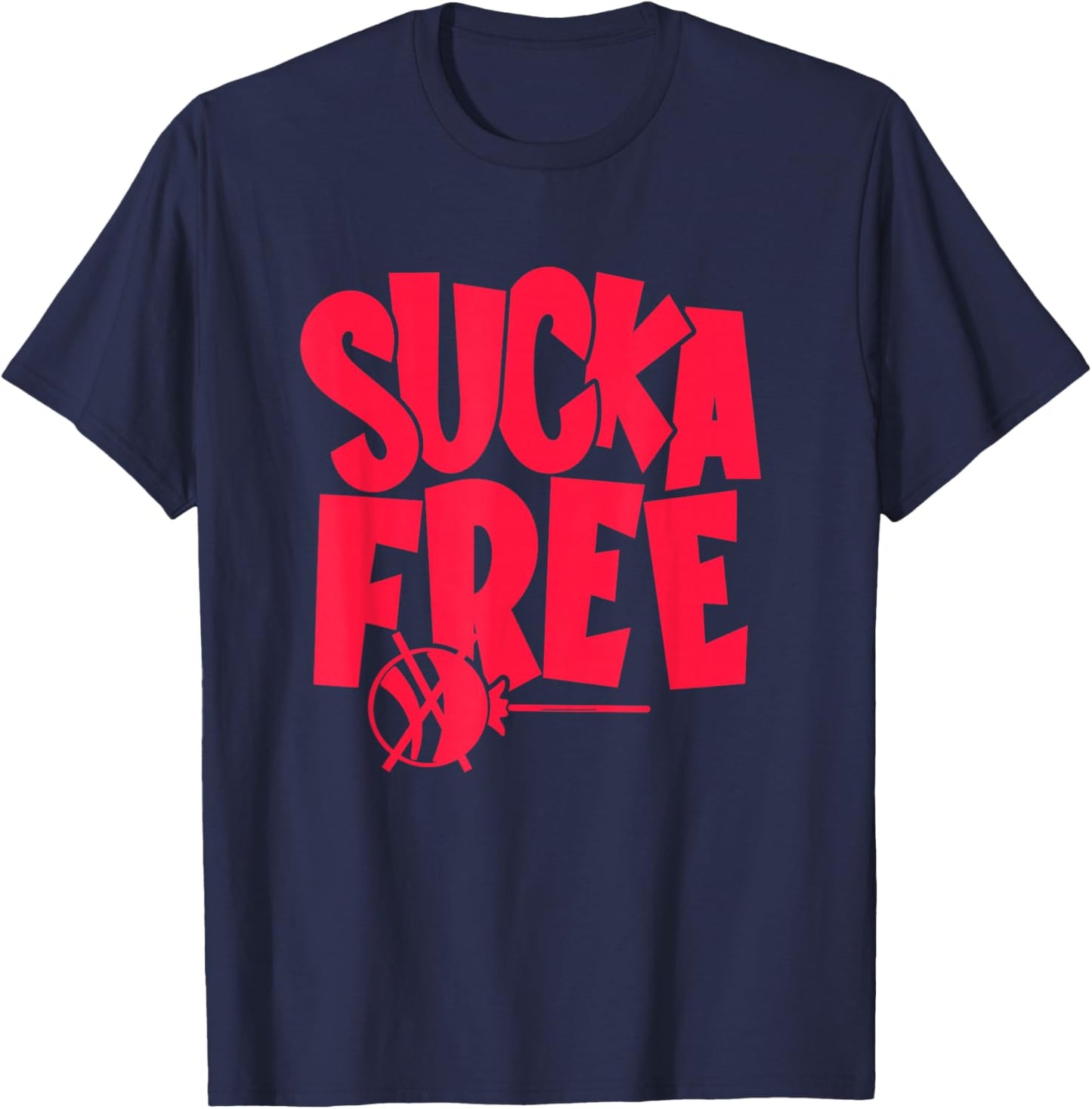 Concrete And Luxury Sucka Free Infrared T-Shirt - T-Shirt | Navy