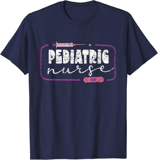 Pediatric Nurse Nurses Pediatrics Nursing T-Shirt - T-Shirt | Navy