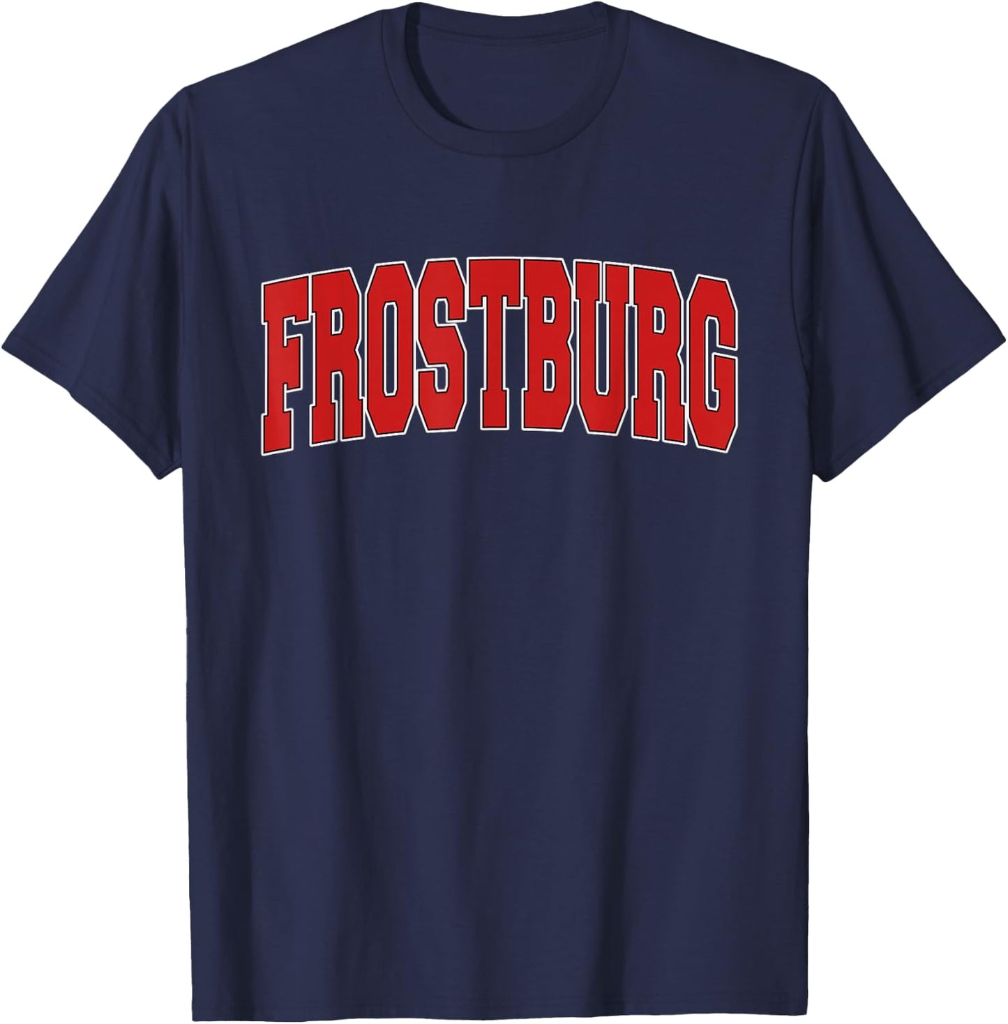 FROSTBURG MD MARYLAND Varsity Style USA Vintage Sports T-Shirt - T-Shirt | Navy