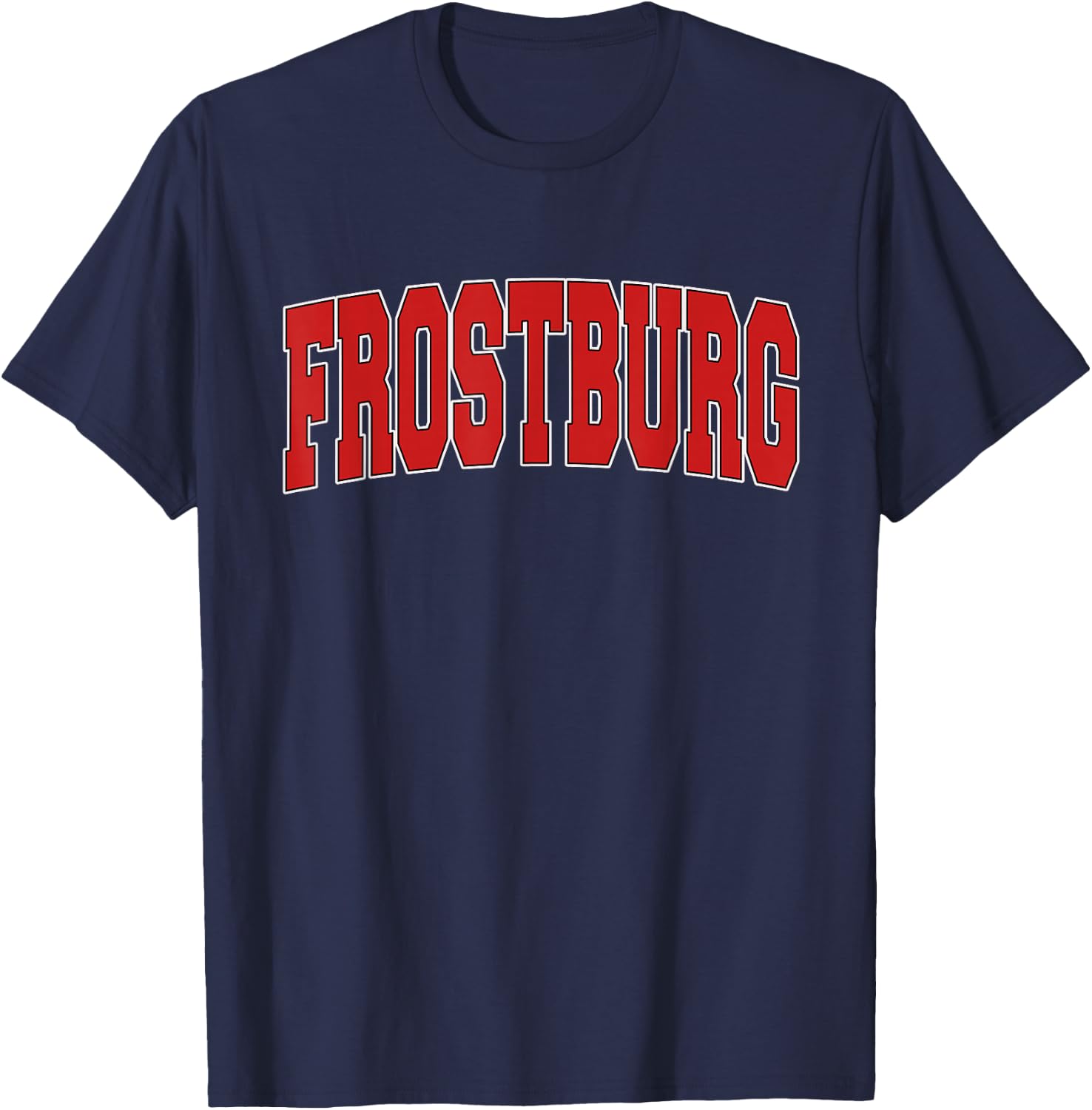 FROSTBURG MD MARYLAND Varsity Style USA Vintage Sports T-Shirt - T-Shirt | Navy