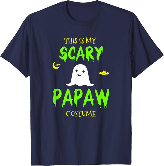 This Is My Scary Papaw Costume Halloween Lazy Easy T-Shirt - T-Shirt | Navy