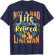 Lineman Retirement Shirt Gift a Retired Lineman T-Shirt - T-Shirt | Navy