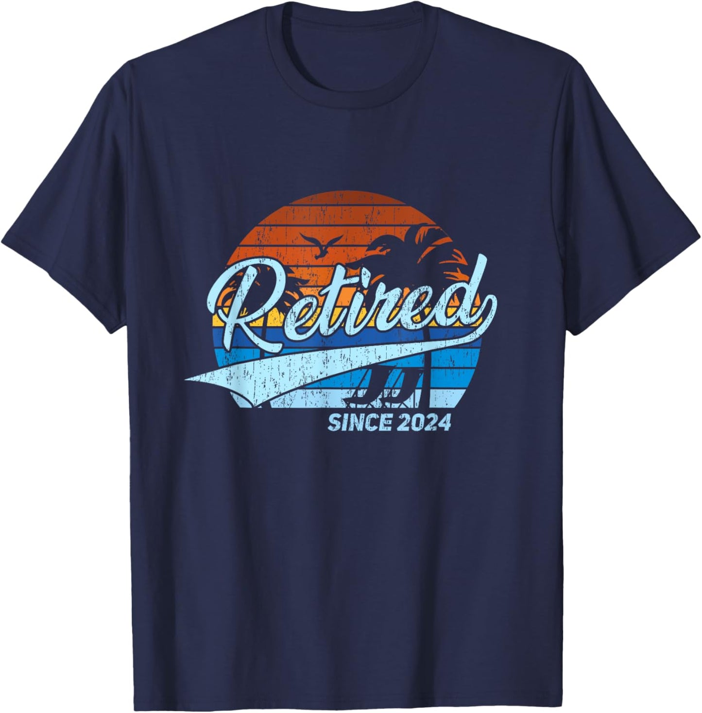 Retired 2024 - Retirement T-Shirt - T-Shirt | Navy
