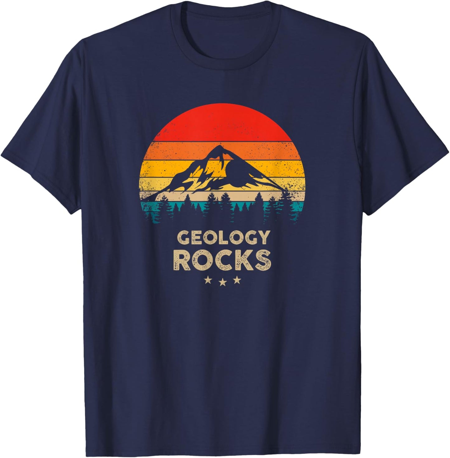Geology Rocks - Funny Geologist Gift T-Shirt - T-Shirt | Navy