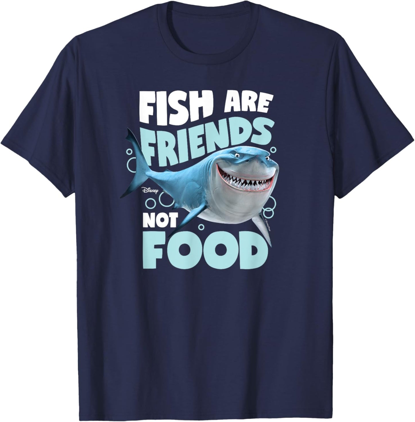 Finding Nemo - Fish Are Friends, Not Food T-Shirt - T-Shirt | Navy