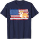 Corgi USA Flag Funny Pet Corgi Dog Lover T-Shirt - T-Shirt | Navy