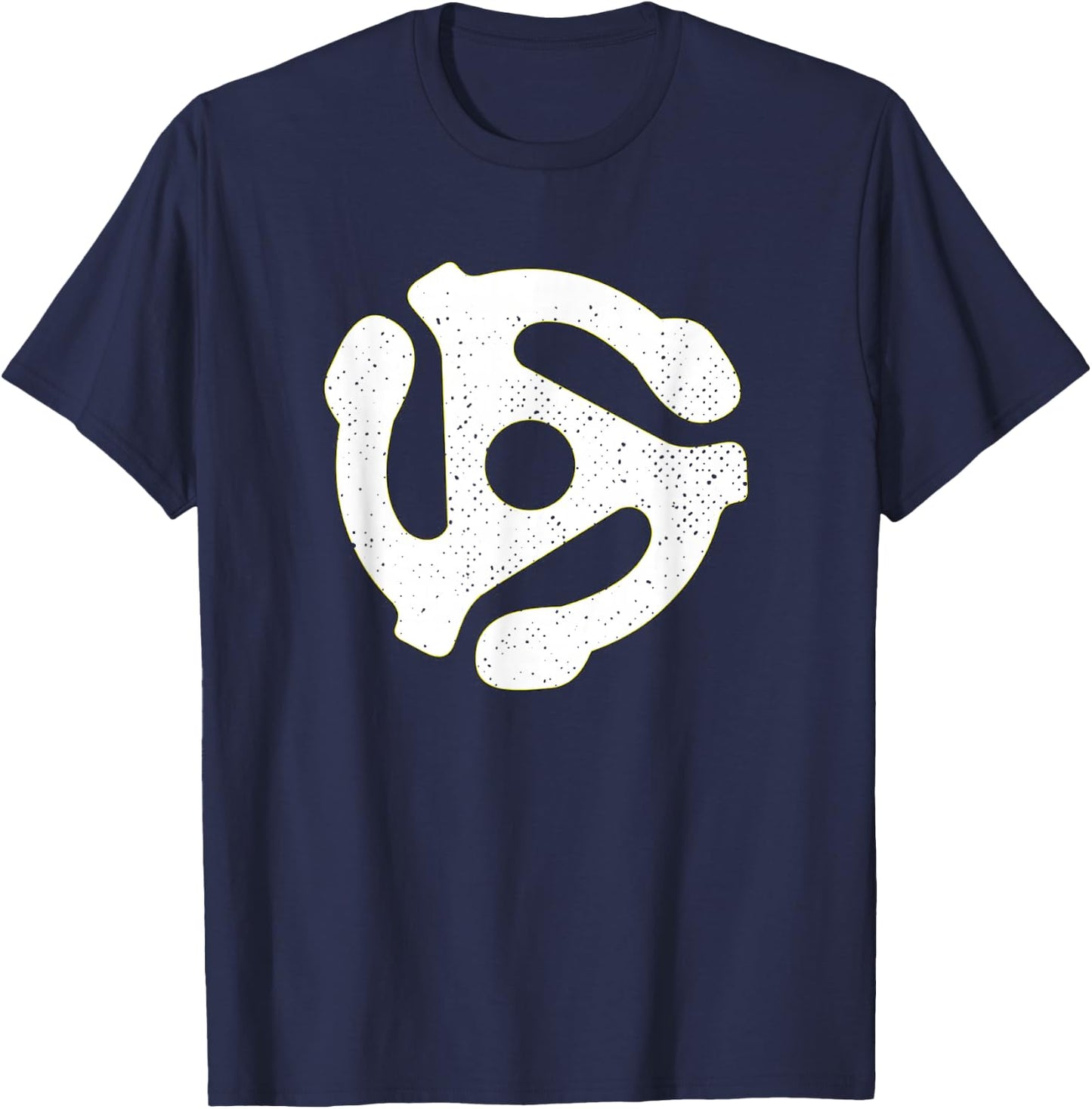 Vinyl - 45 RPM Adapter Retro DJ Music Shirt Gift T-Shirt - T-Shirt | Navy