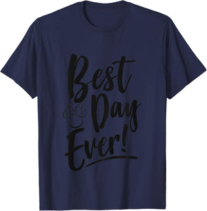 Kids Disney Minnie Mouse Best Day Ever! Small Head Outline Youth T-Shirt - T-Shirt | Navy