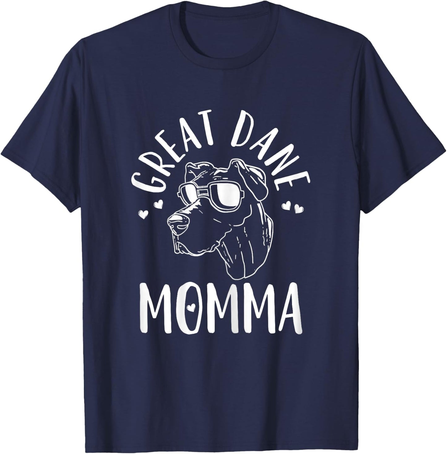 Great Dane Momma Dog Mom Mama Gift T-Shirt - T-Shirt | Navy