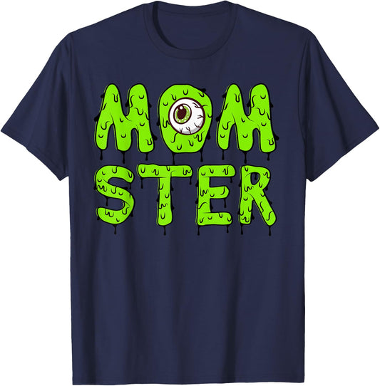 Momster Cute Halloween for Moms and Women T-Shirt - T-Shirt | Navy