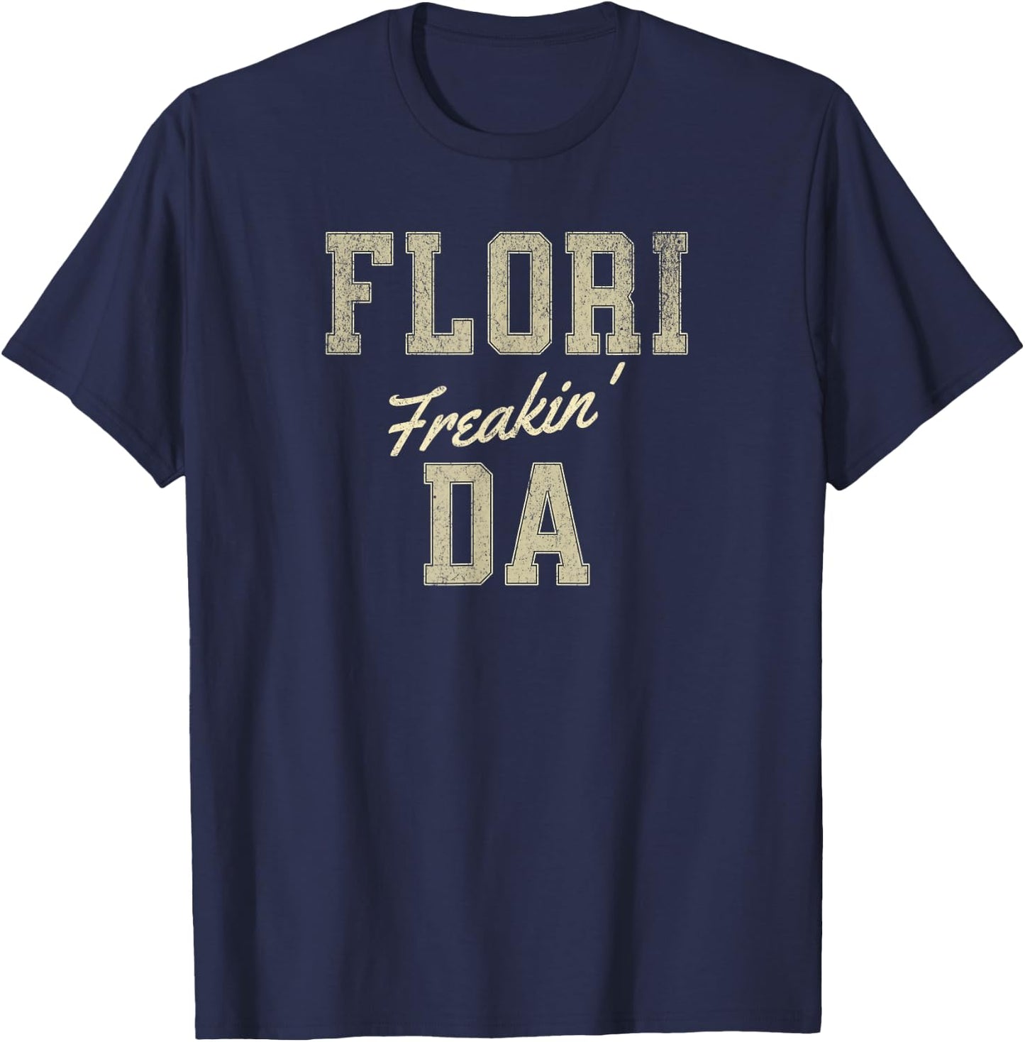 Flori Freaking Da T-Shirt - T-Shirt | Navy