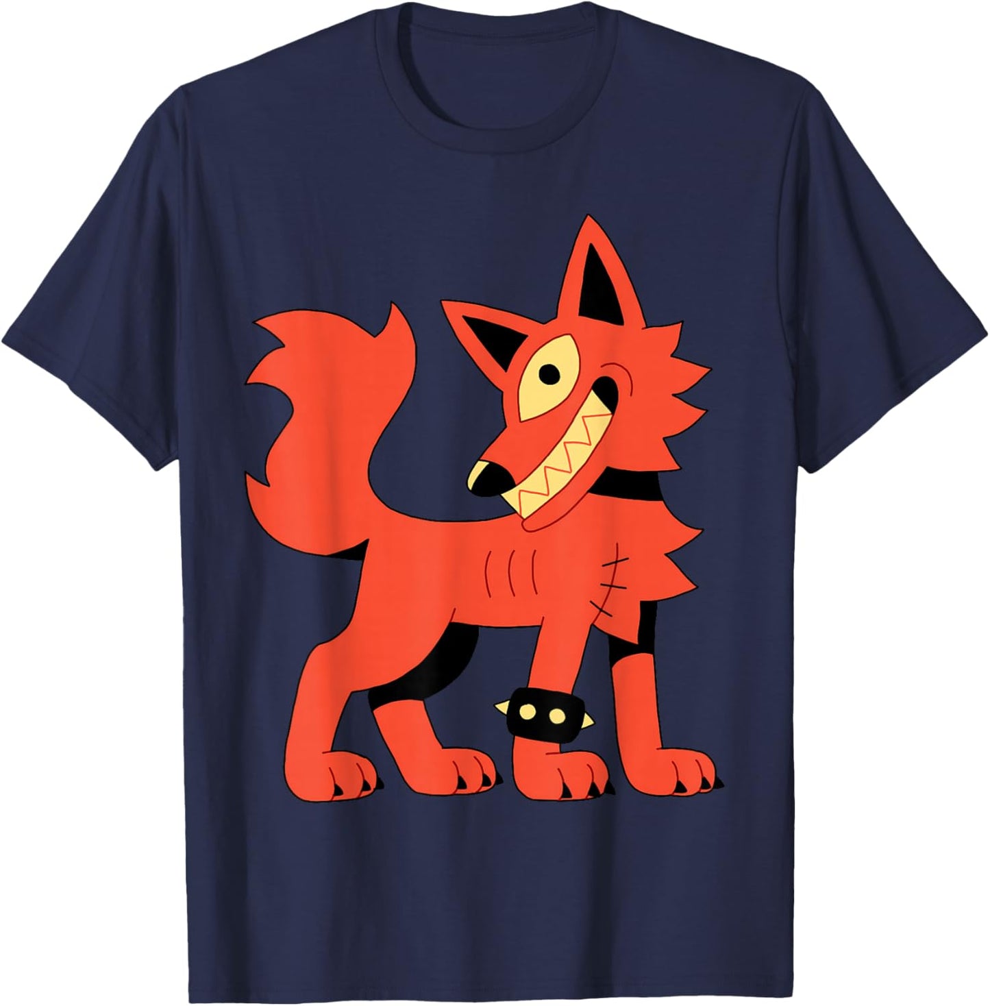 Eddie the One Eyed Wolf T-Shirt - T-Shirt | Navy