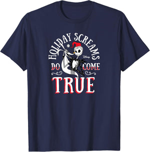 The Nightmare Before Christmas - Jack Zero Holiday Screams T-Shirt - T-Shirt | Navy