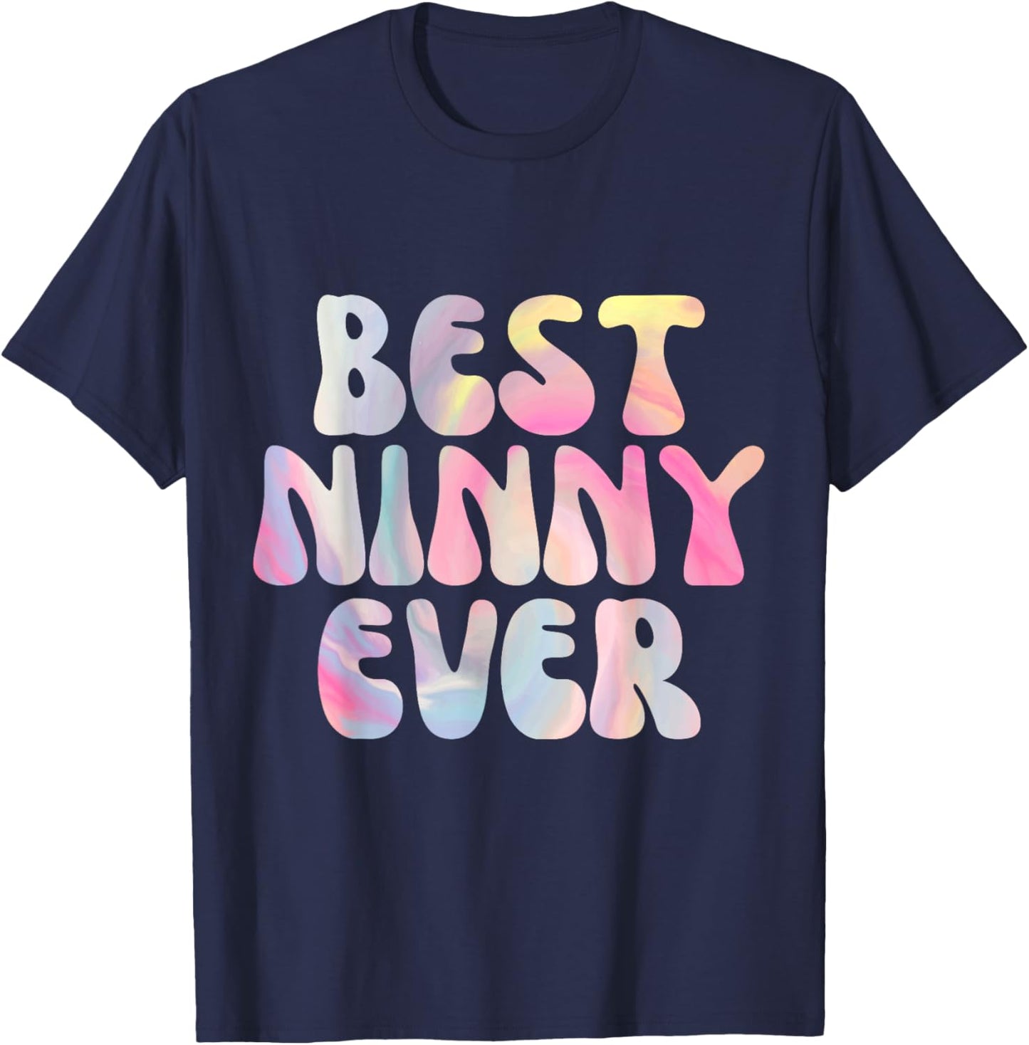 Best Ninny Ever Funny Graphic T-Shirt - T-Shirt | Navy
