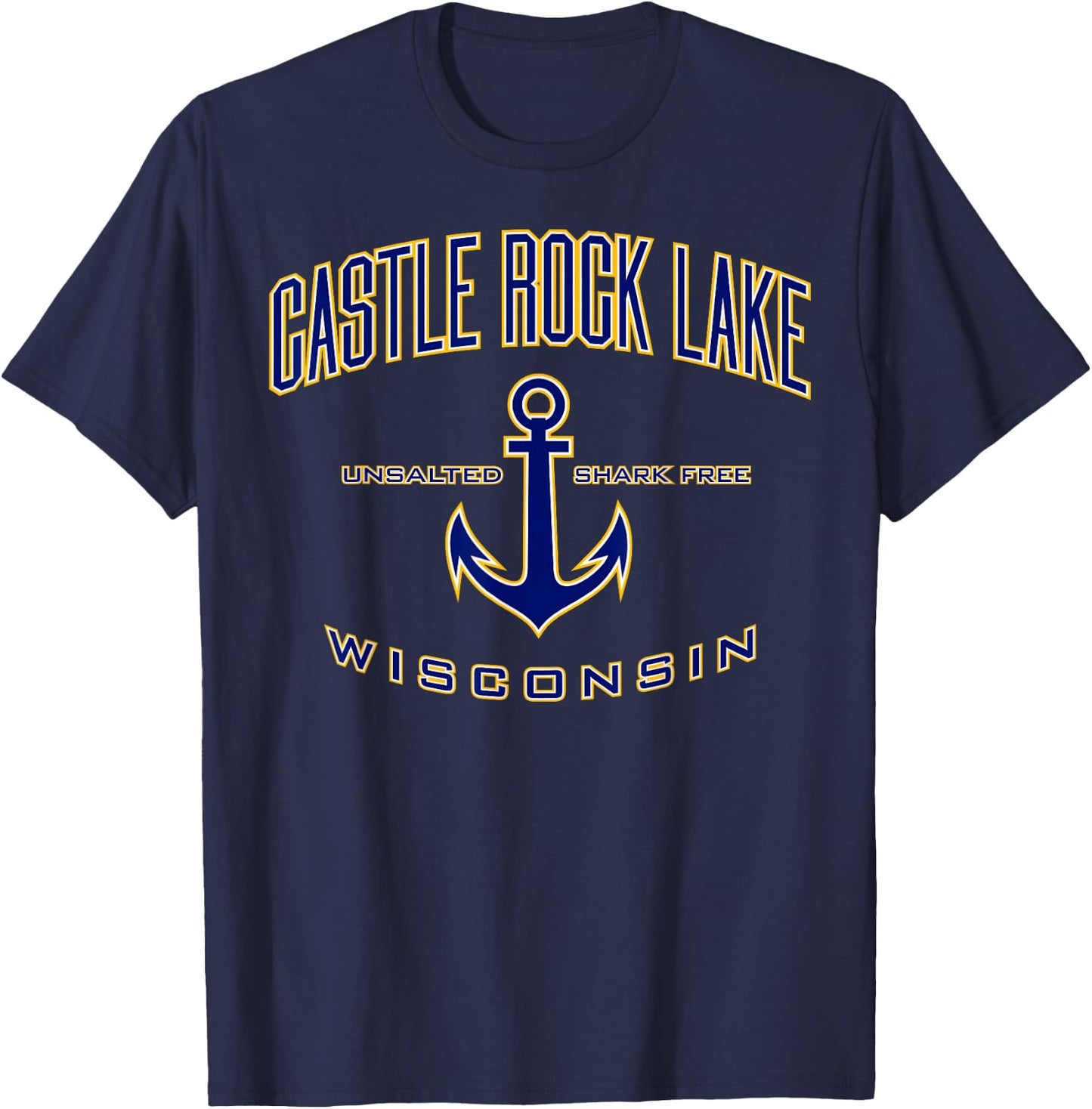 Castle Rock Lake WI Shirt , Men, Girls & Boys T-Shirt - T-Shirt | Navy