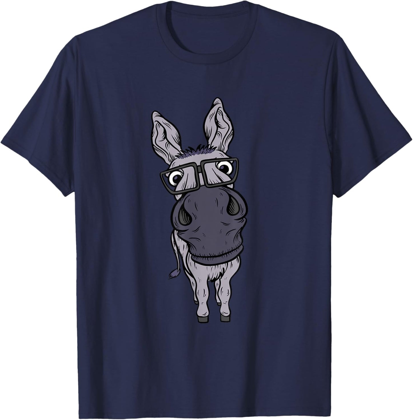 Funny Smart House Donkey Farm Horse Mule Pack Animal Donkey T-Shirt - T-Shirt | Navy