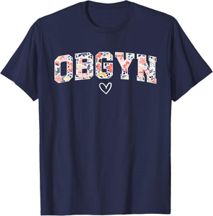 Cute OBGYN Obstetrics And Gynecology -Adults Black Small Classic T-Shirt - T-Shirt | Navy