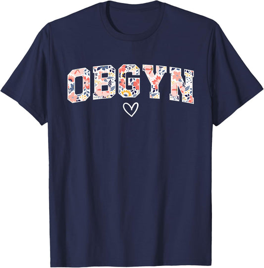 Cute OBGYN Obstetrics And Gynecology -Adults Black Small Classic T-Shirt - T-Shirt | Navy