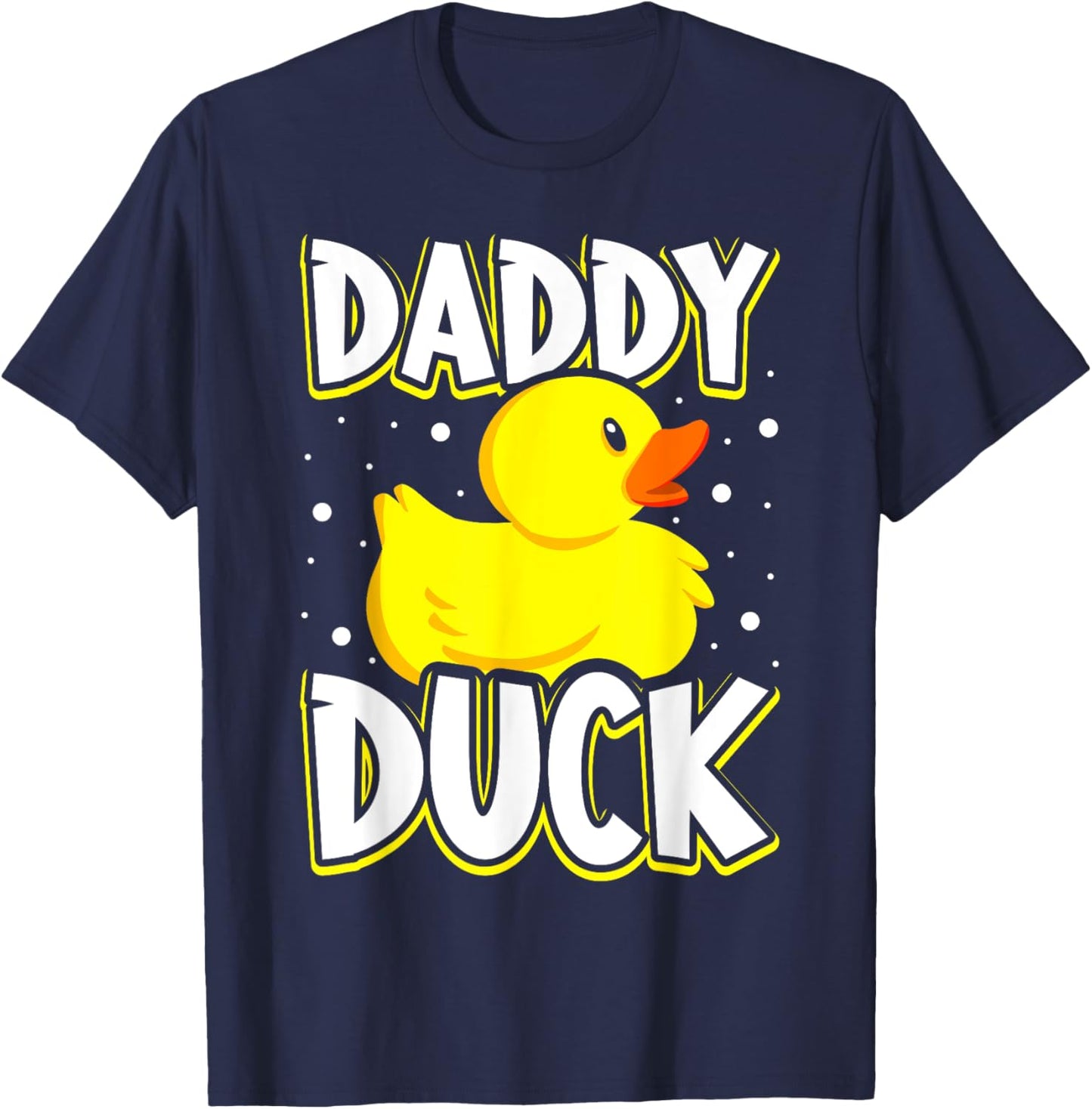 Daddy Duck Rubber Duck Dad T-Shirt - T-Shirt | Navy