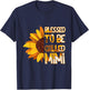 Mom Blessed To Be Called Mimi Flower Mothers Day T-Shirt - T-Shirt | Navy