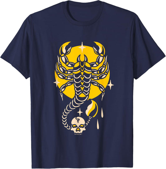 Vintage Traditional Tattoo Flash Old School Tattoo Artist T-Shirt - T-Shirt | Navy