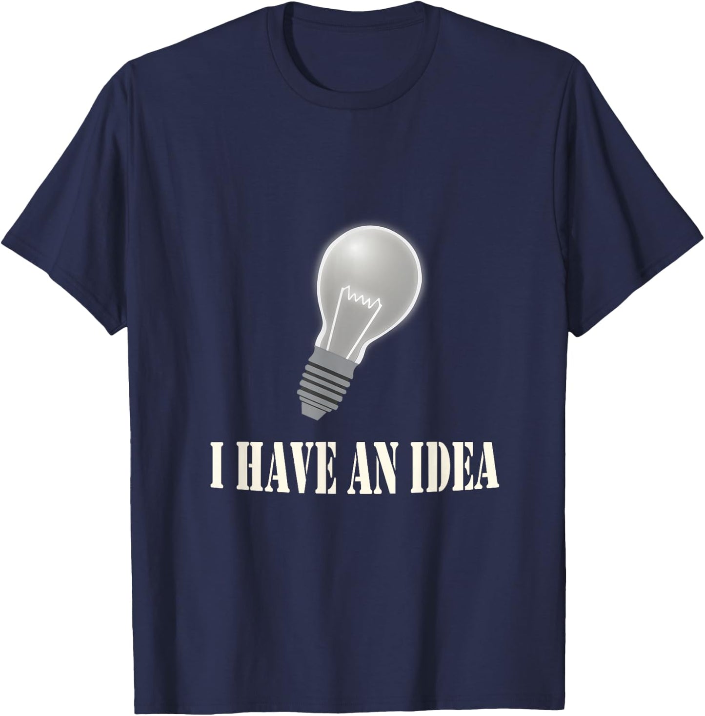Ich habe eine Idee | Lamp T-Shirt - T-Shirt | Navy